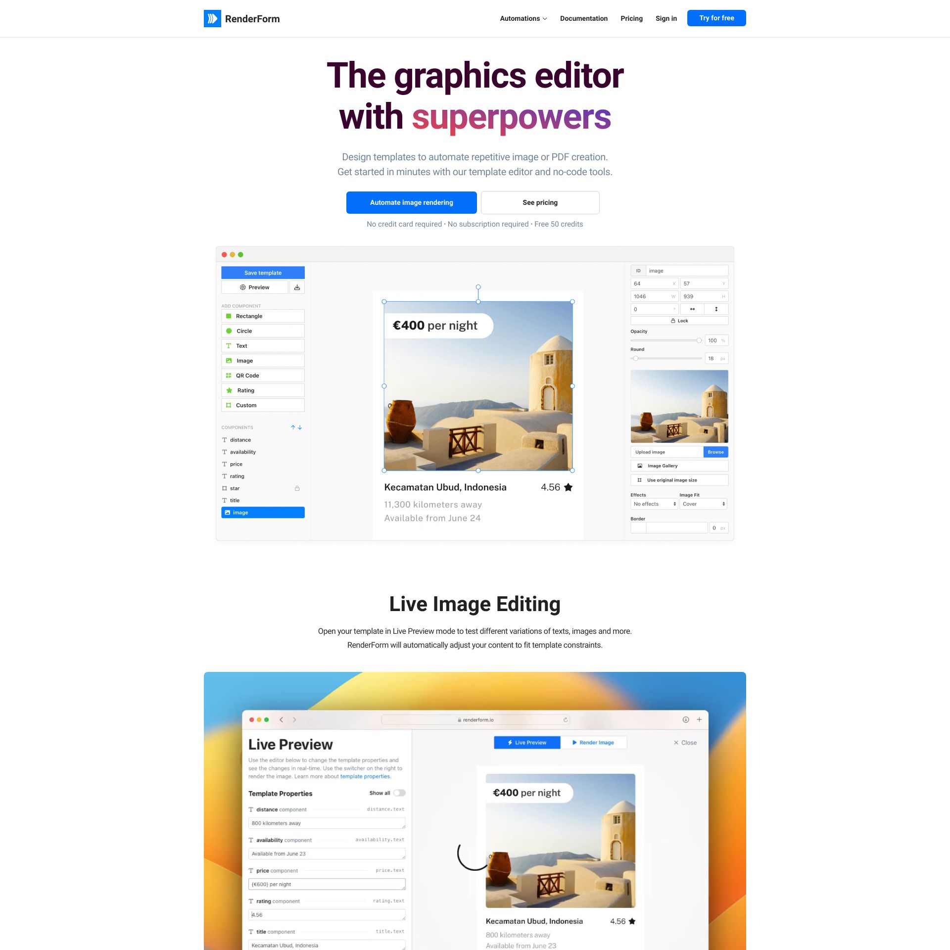 RenderForm