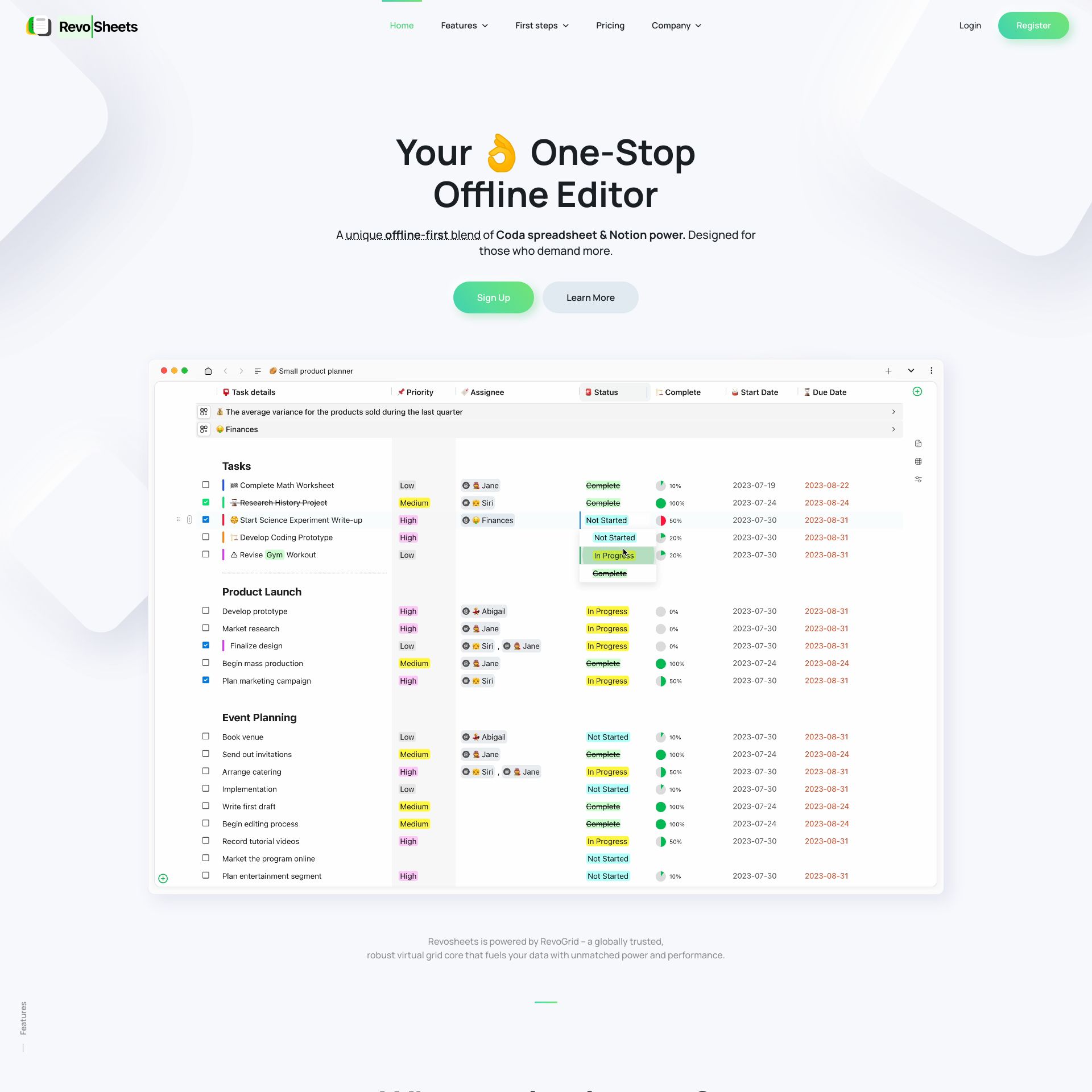 Revosheets