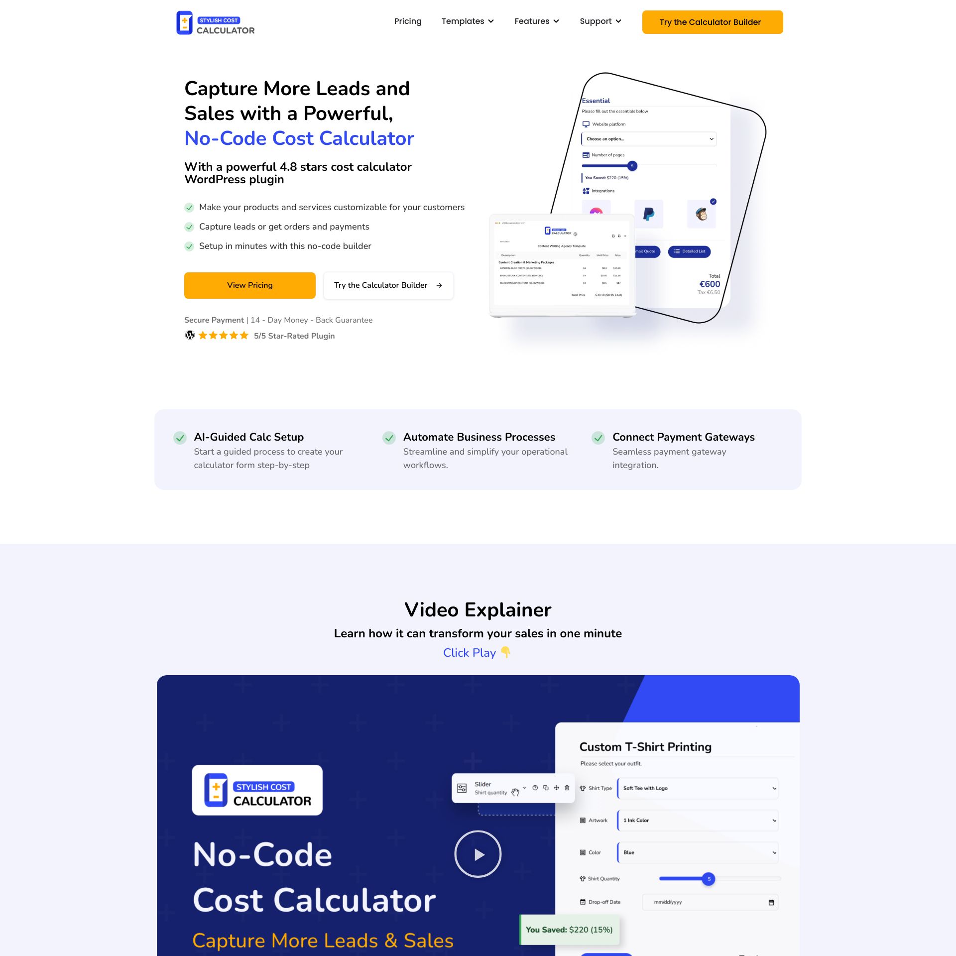 Stylish Cost Calculator